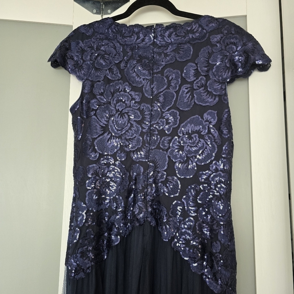 NWT Haidee Floral Sequin Embroidered Tulle Gown - Picture 10 of 14
